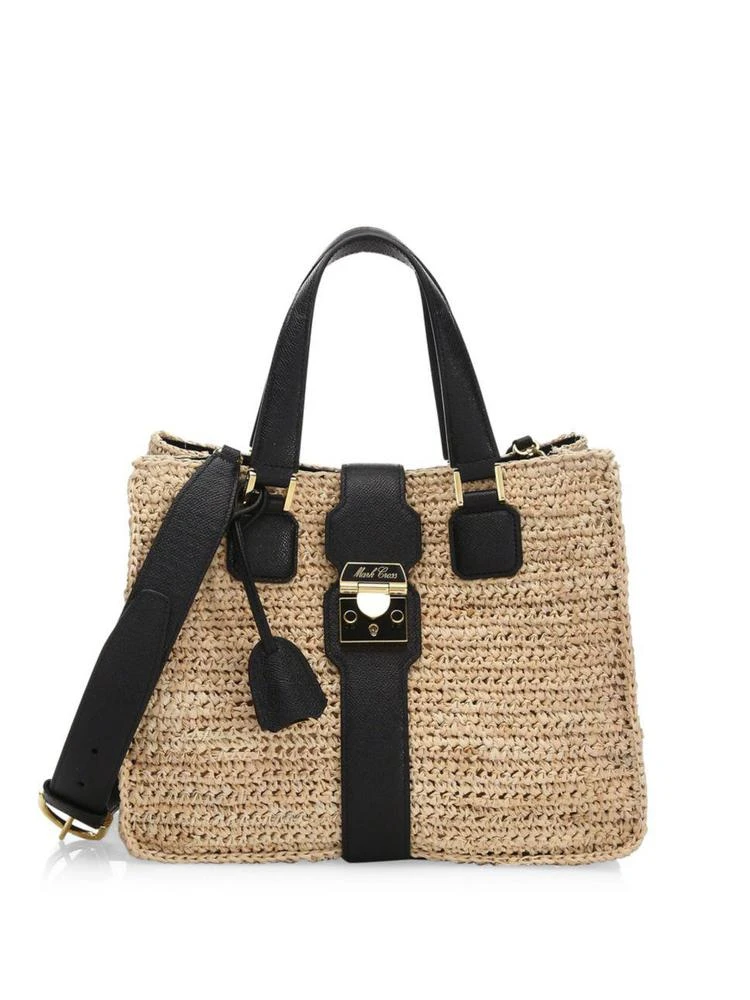 商品Mark Cross|Medium Riviera Raffia Tote Bag,价格¥22349,第1张图片