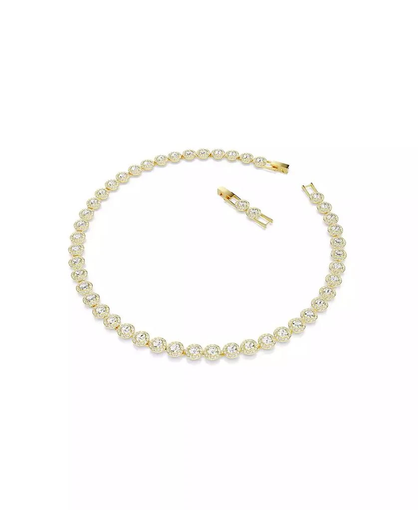 商品Swarovski|Una Angelic Round Cut White Gold-Tone Plated Tennis Necklace,价格¥2355,第2张图片详细描述
