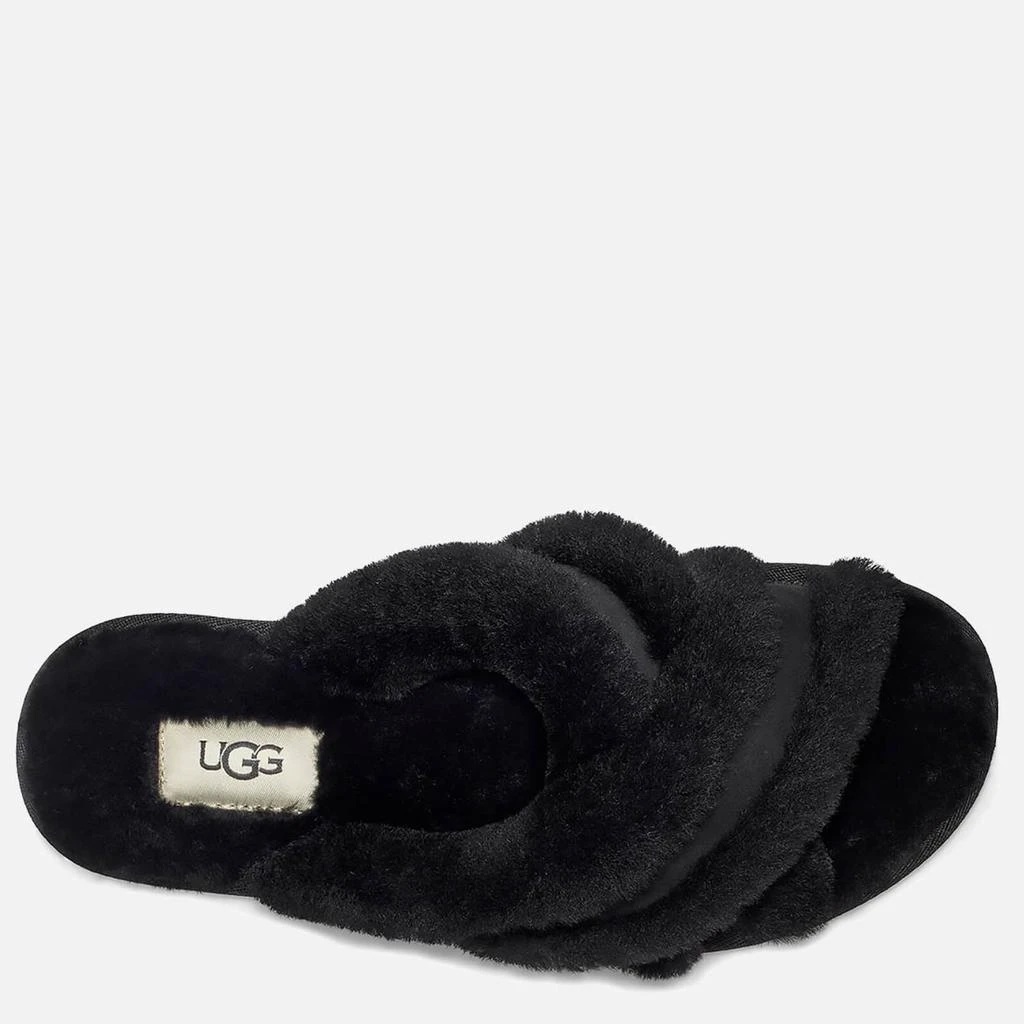 商品UGG|UGG WOMEN'S SCUFFITA SHEEPSKIN SLIDE SLIPPERS - BLACK,价格¥422,第2张图片详细描述