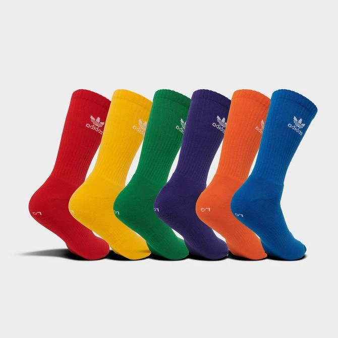 商品Adidas|adidas Originals Trefoil Crew Socks (6-Pack),价格¥23,第2张图片详细描述