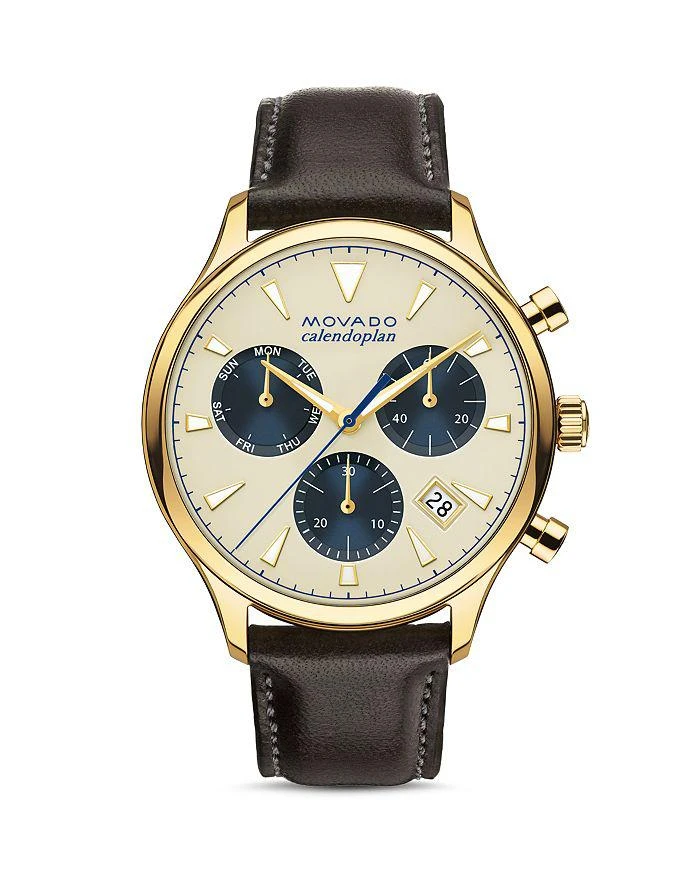 商品Movado|Heritage Calendoplan Chronograph, 43mm,价格¥7042,第1张图片