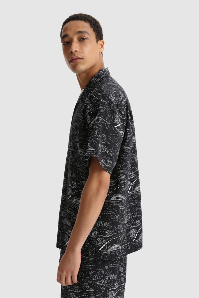 Tencel Shirt with Trail Pattern商品第3张图片规格展示