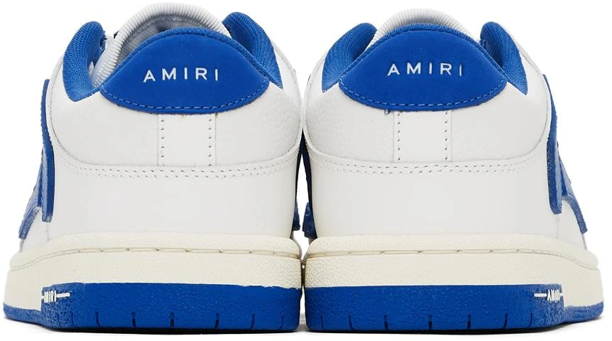 商品AMIRI|White & Blue Skel Top Low Sneakers,价格¥3905,第4张图片详细描述