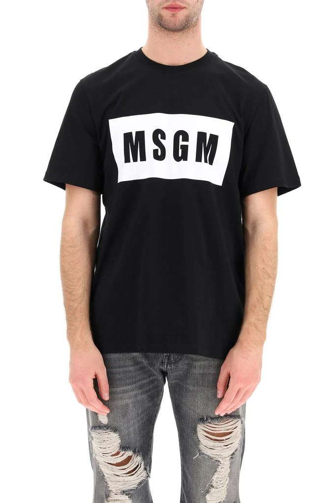 商品MSGM|Msgm logo box t-shirt,价格¥680,第2张图片详细描述