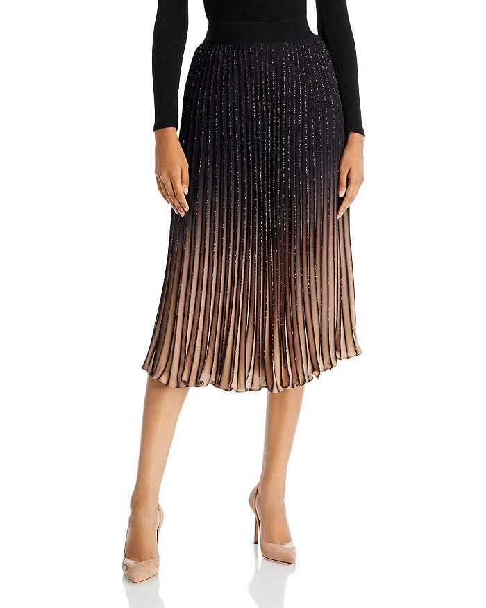 商品Tahari|Pleated Midi Skirt,价格¥576,第1张图片