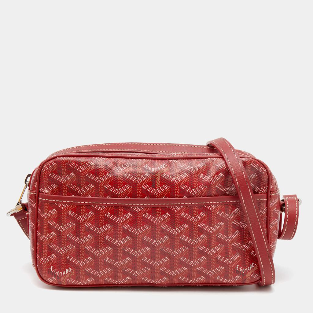 Goyard Red Goyardine Coated Canvas Sac Cap Vert Crossbody Bag商品第1张图片规格展示