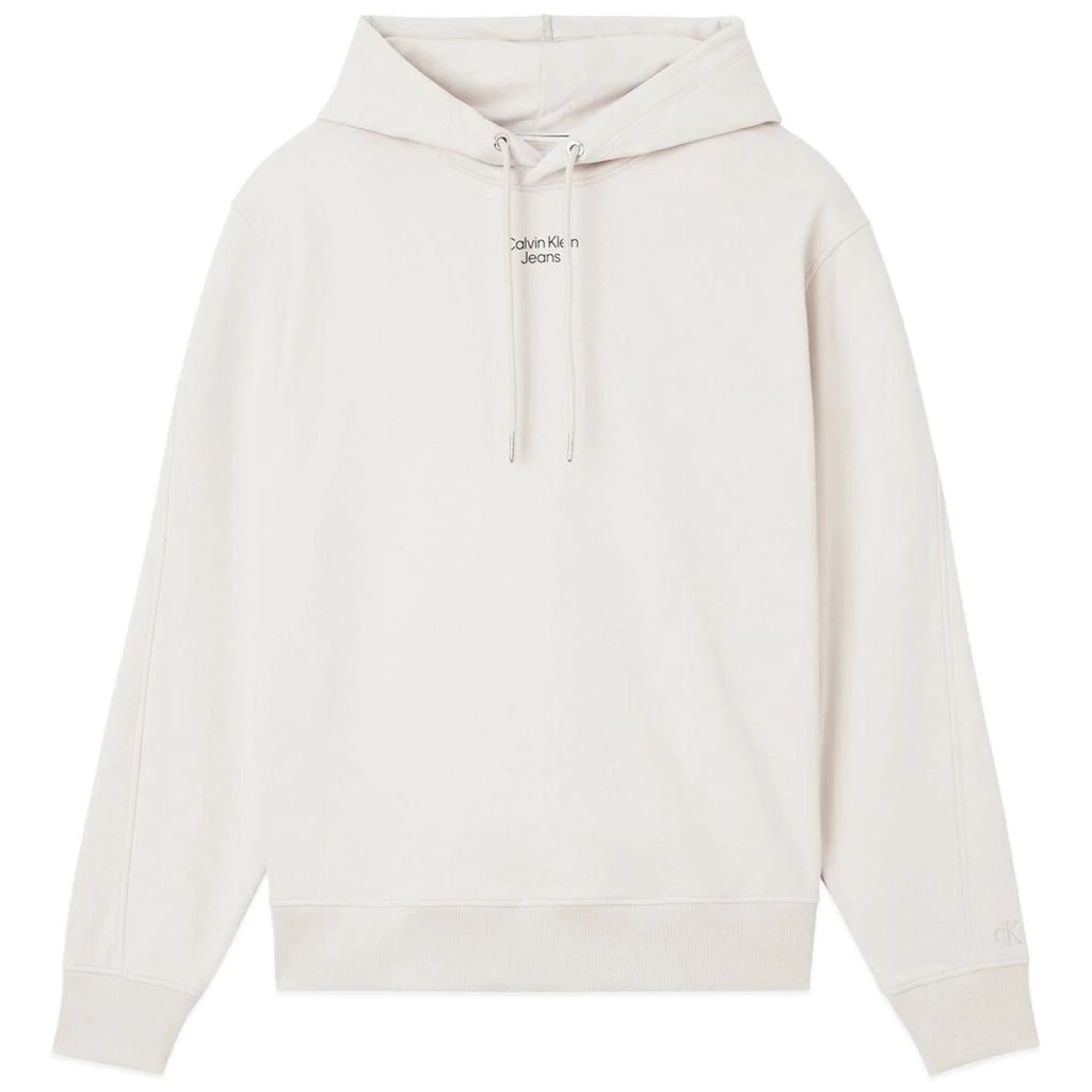商品Calvin Klein|Calvin Klein Stacked Logo Hood - Eggshell,价格¥789,第1张图片