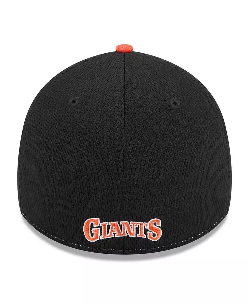 商品New Era|Men's Black/Orange San Francisco Giants 2025 MLB Clubhouse 39THIRTY Flex Hat,价格¥301,第3张图片详细描述