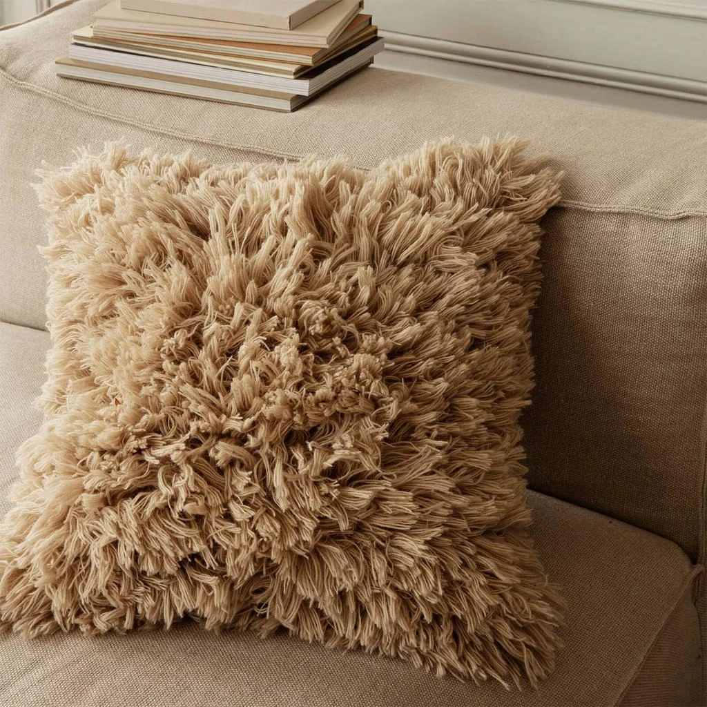 商品Ferm Living|Ferm Living Meadow High Pile Cushion - Light Sand,价格¥475,第4张图片详细描述