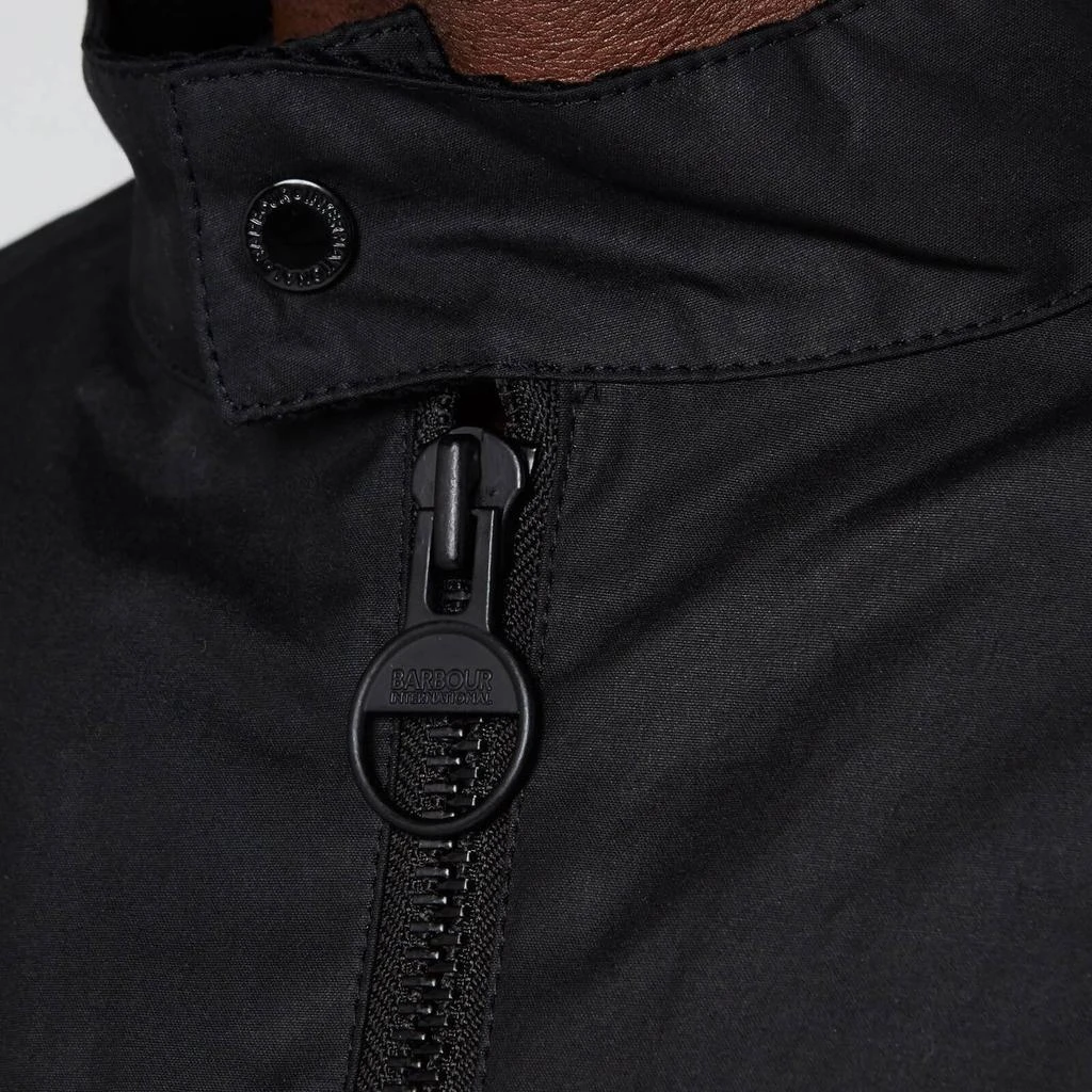 商品Barbour|Barbour International Men's Stove Wax Jacket - Black,价格¥913,第4张图片详细描述