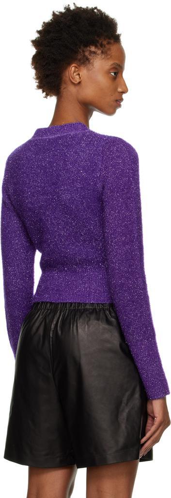 商品AMI|Purple Shinny Sweater,价格¥3135,第5张图片详细描述