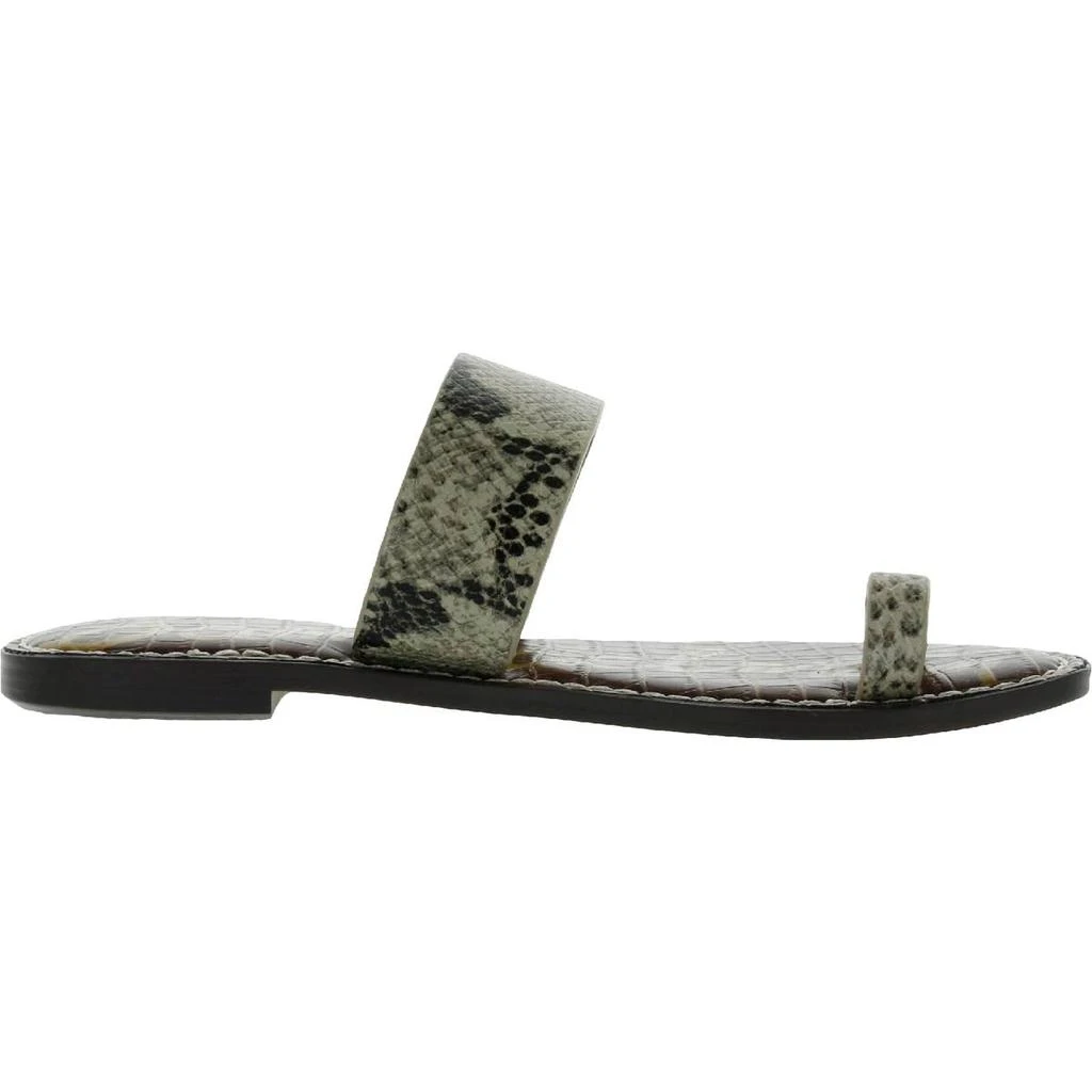商品Sam Edelman|Sam Edelman Womens Gorgene Leather Slip On Flat Sandals,价格¥141,第3张图片详细描述