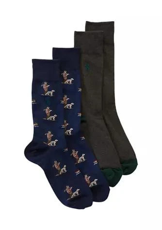 商品Ralph Lauren|Ralph Lauren Hunter Dog Slack Socks   2 Pack,价格¥84,第1张图片