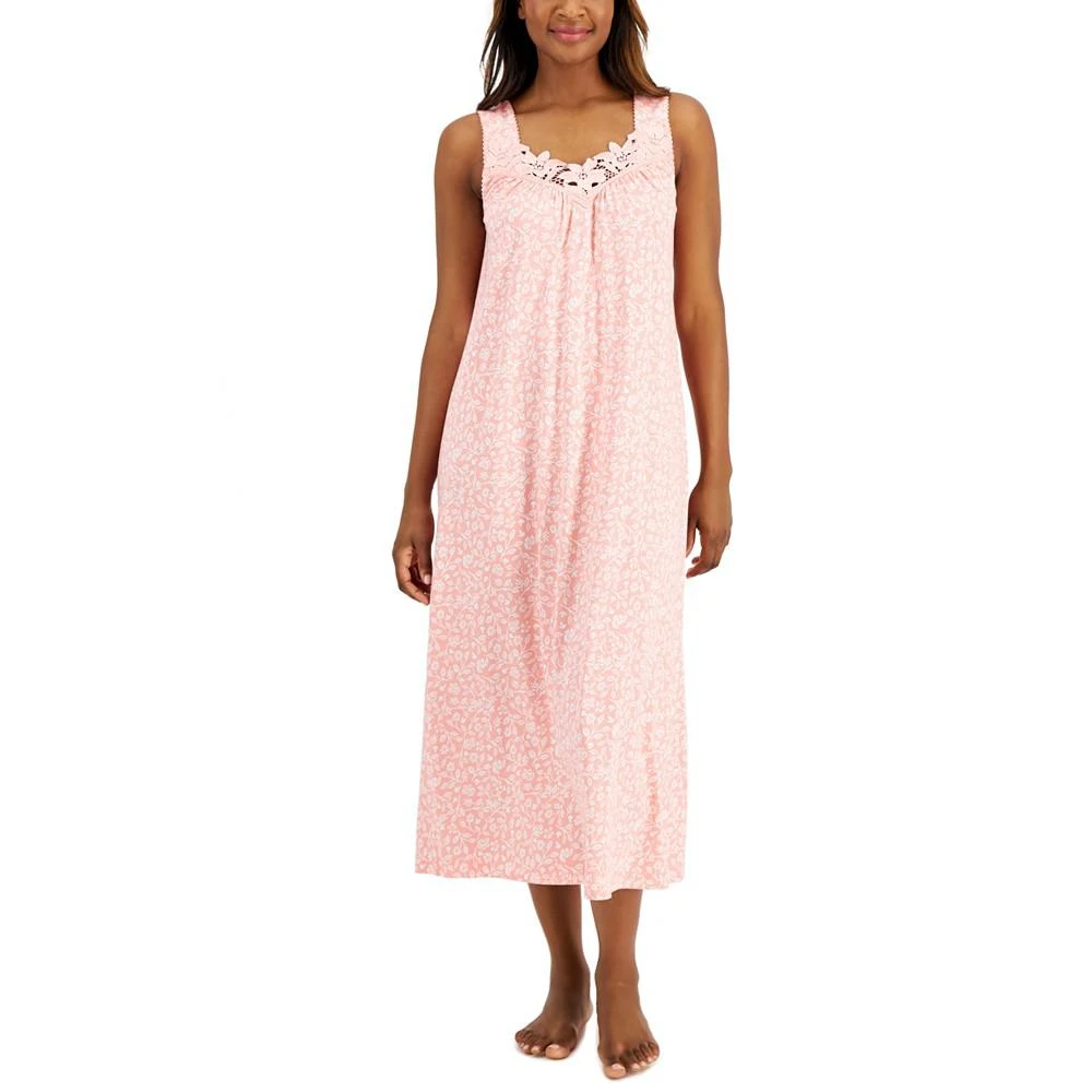 商品Charter Club|Sleeveless Lace-Trim Long Nightgown, Created For Macy's,价格¥163,第1张图片