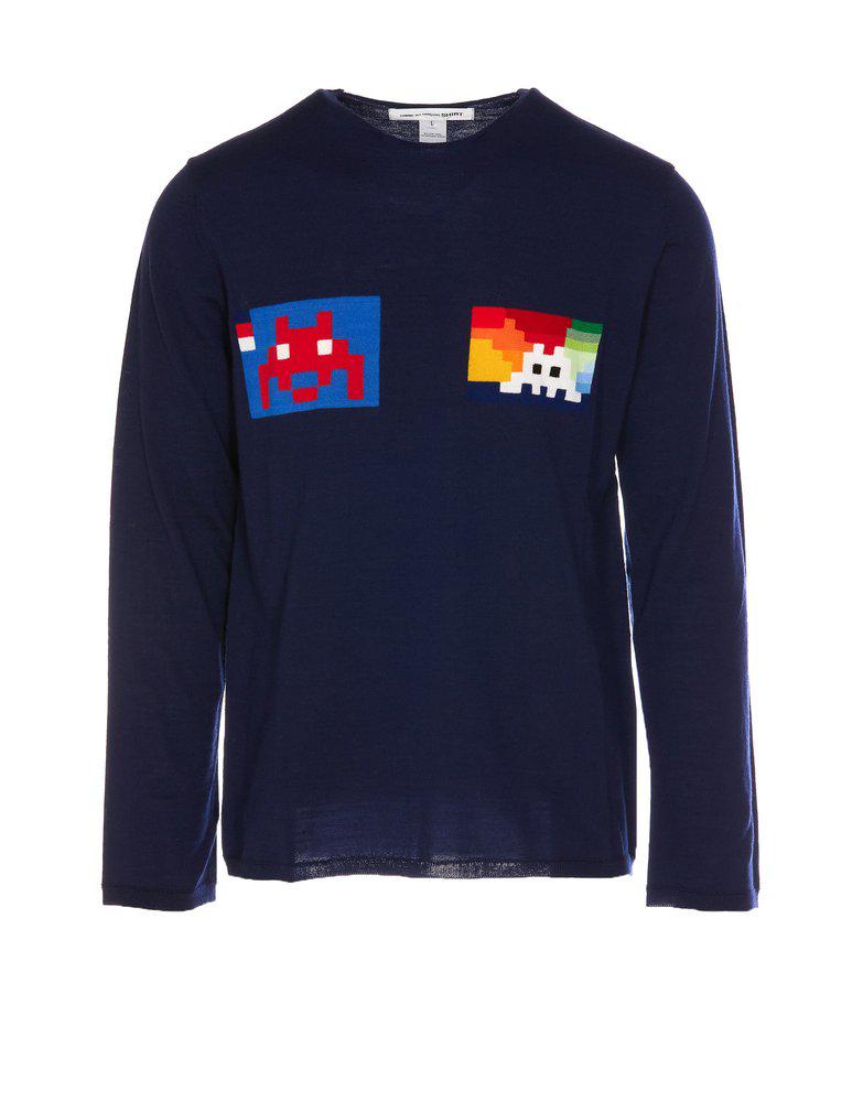 Comme des Garçons Graphic Intarsia Crewneck jumper商品第1张图片规格展示