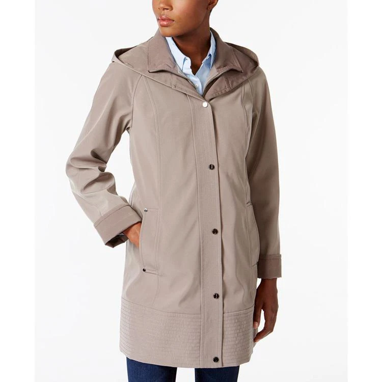 商品JONES NEW YORK|Two-Toned A-Line Hooded Raincoat,价格¥711,第3张图片详细描述