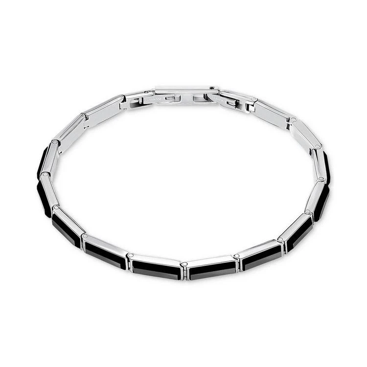 商品Swarovski|Silver-Tone Dark Gray Crystal Tennis Bracelet,价格¥1116,第1张图片