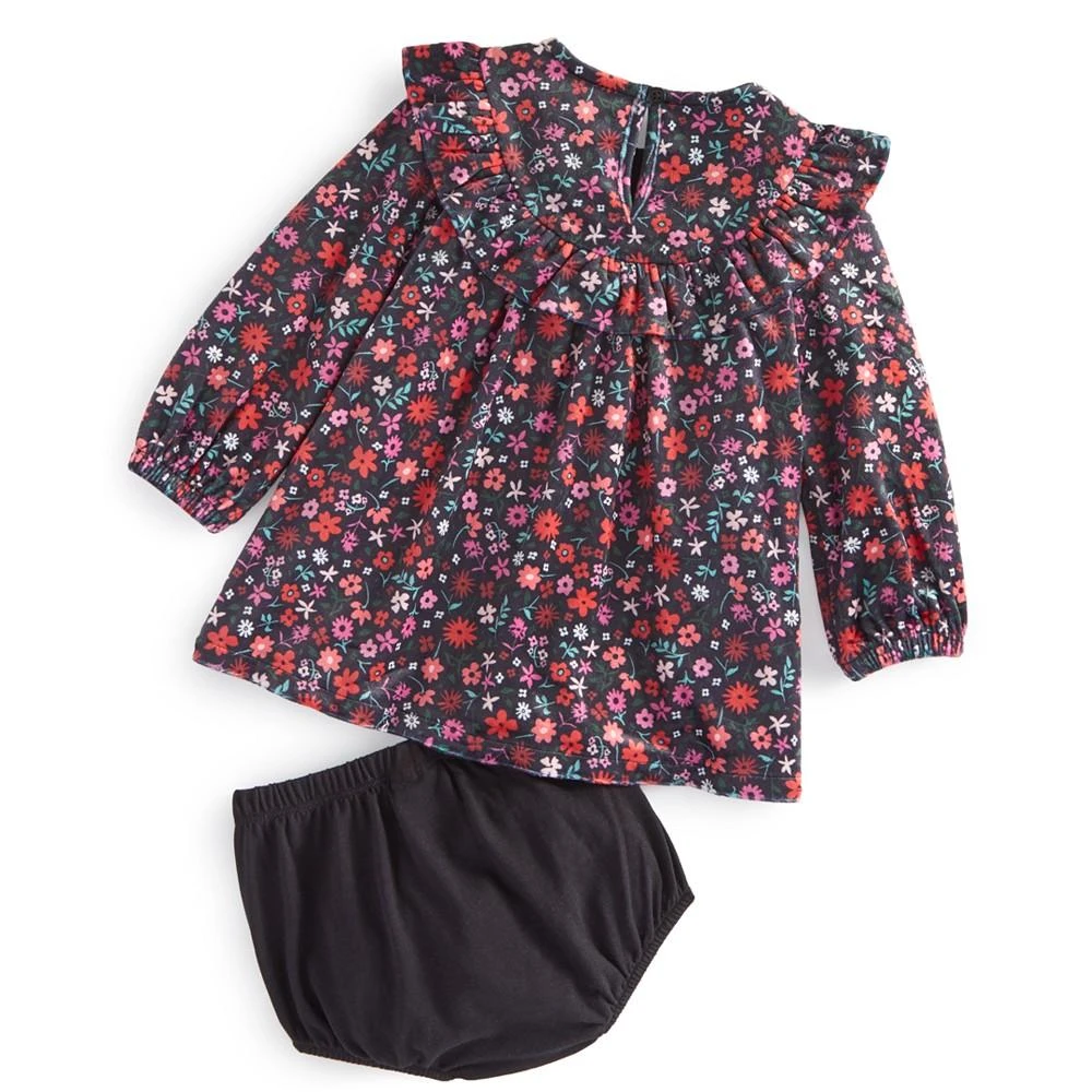 商品First Impressions|Baby Girls Floral Ruffled Dress, Created for Macy's,价格¥127,第3张图片详细描述