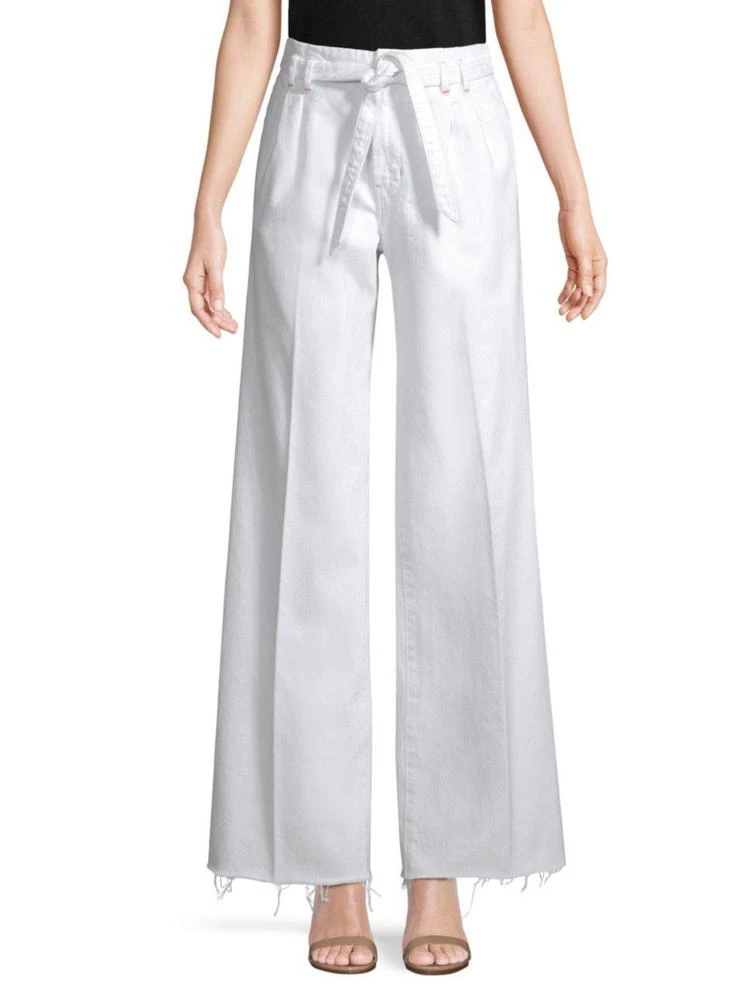 商品J Brand|Tie-Waist Wide-Leg Pants,价格¥2212,第1张图片
