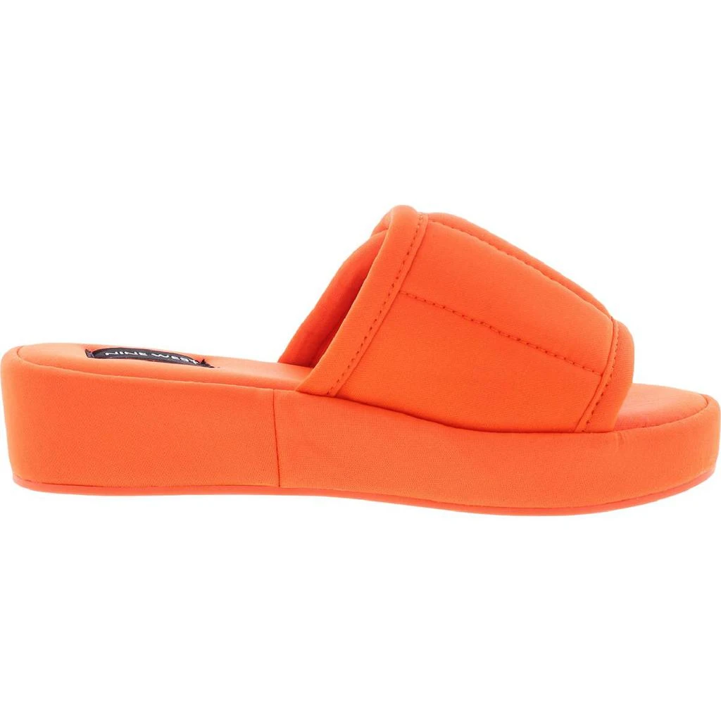 商品Nine West|Nine West Womens Lounge 2 Padded Insole Wedge Slide Sandals,价格¥46,第3张图片详细描述
