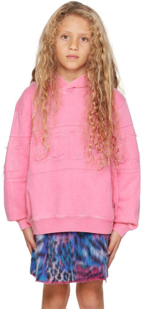 商品GCDS|粉色徽标儿童连帽衫,价格¥1439,第1张图片