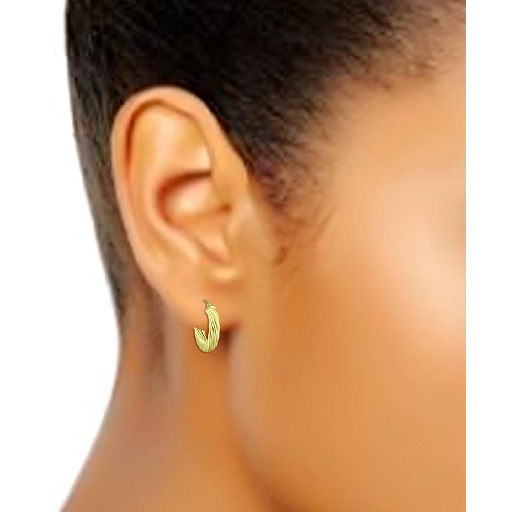商品Giani Bernini|Wide Twist Small Hoop Earrings, 20mm, Created for Macy's,价格¥587,第4张图片详细描述