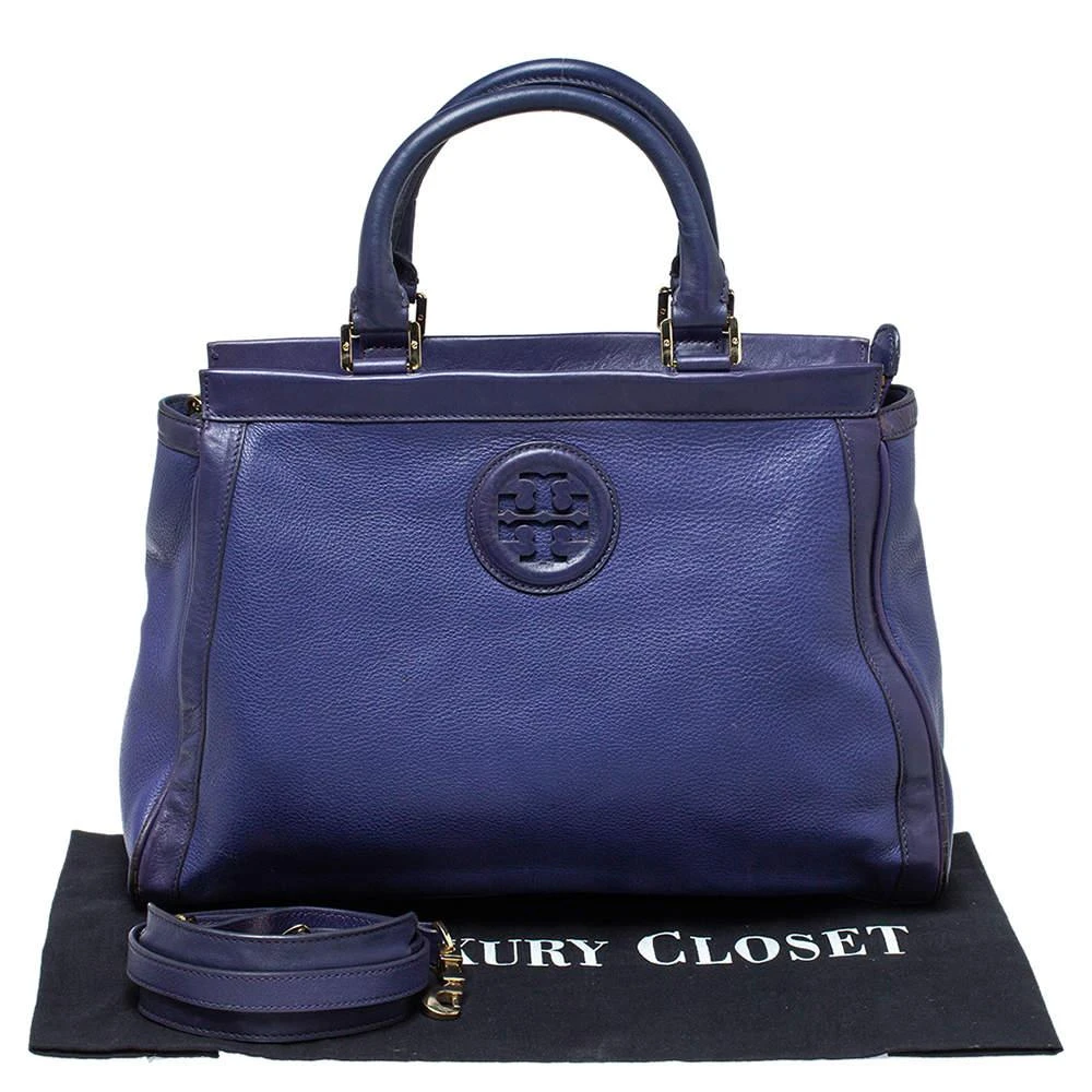 Tory Burch Purple Leather Hannah Tote 商品