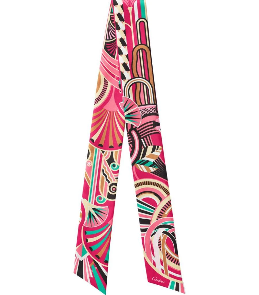 商品Cartier|Silk Panthère Art Déco Scarf,价格¥1809,第1张图片