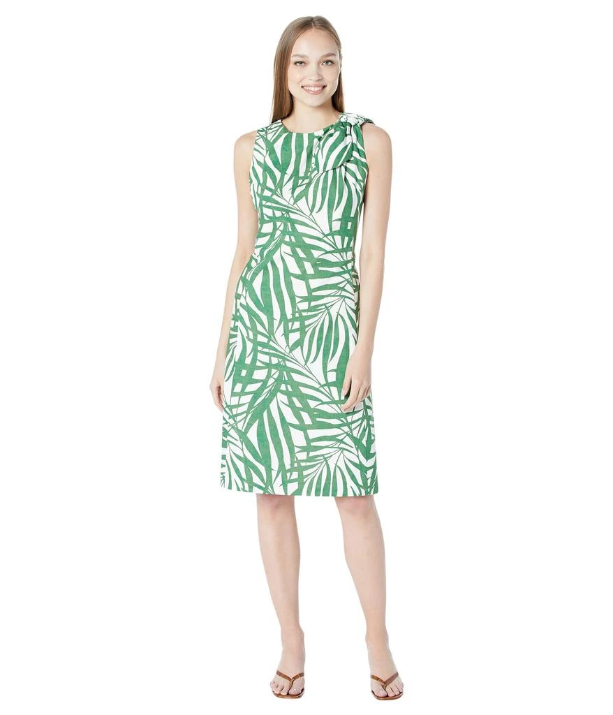 商品Kate Spade|Palm Fronds Knot Shoulder Dress,价格¥1124,第4张图片详细描述