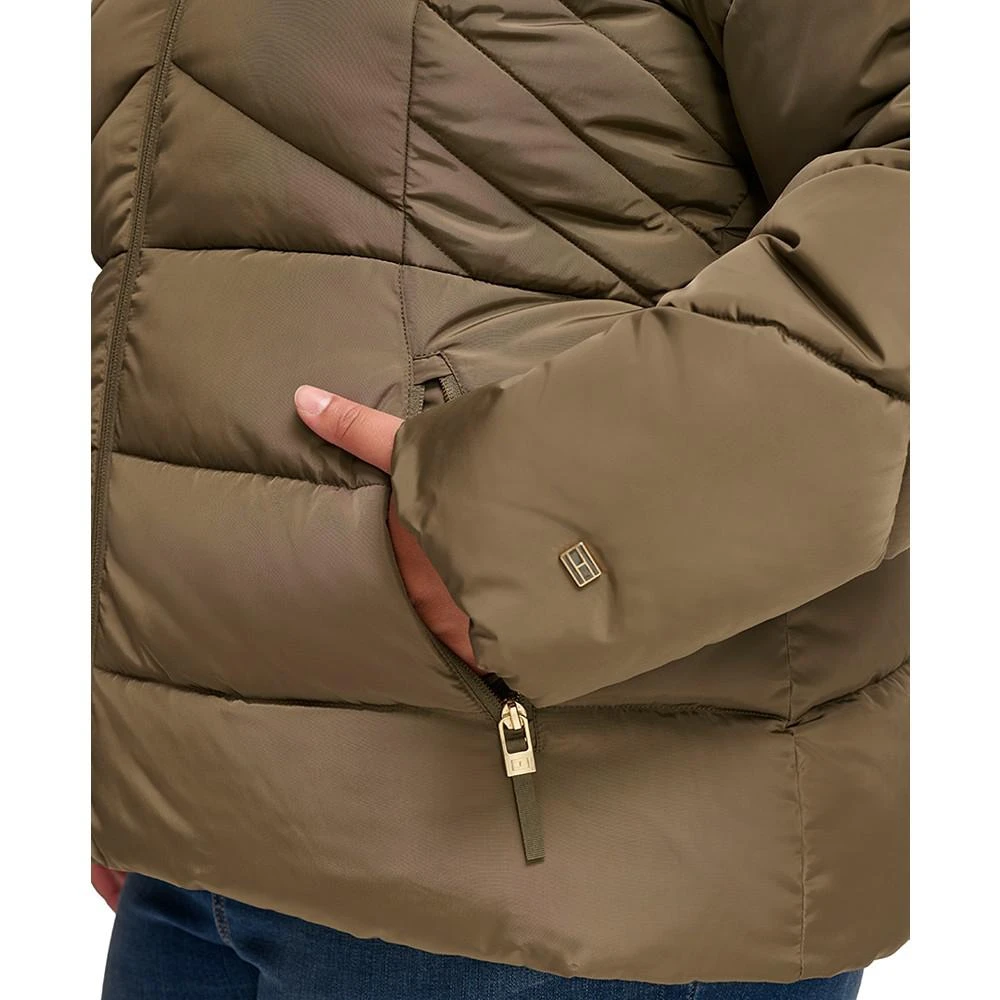 商品Tommy Hilfiger|Women's Plus Size Hooded Puffer Coat,价格¥1212,第5张图片详细描述
