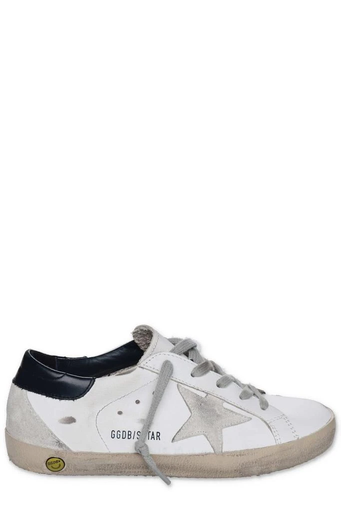 商品Golden Goose|Golden Goose Kids Superstar Distressed Lace-Up Sneakers,价格¥1128,第1张图片