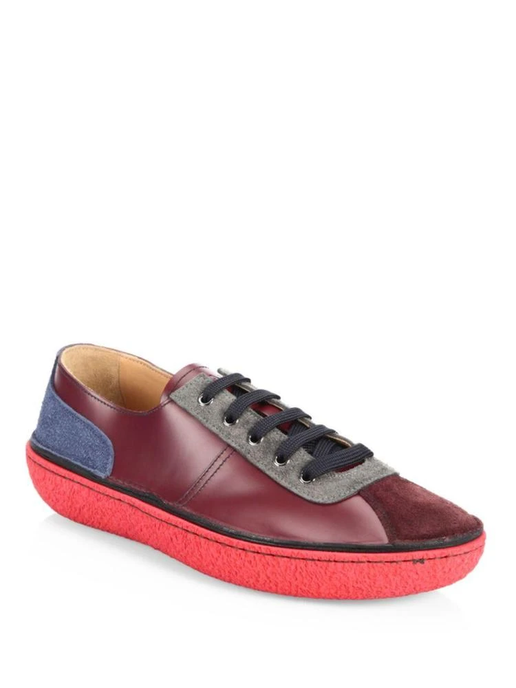 商品Prada|Colorblock Leather Low-Top Sneakers,价格¥1672,第1张图片