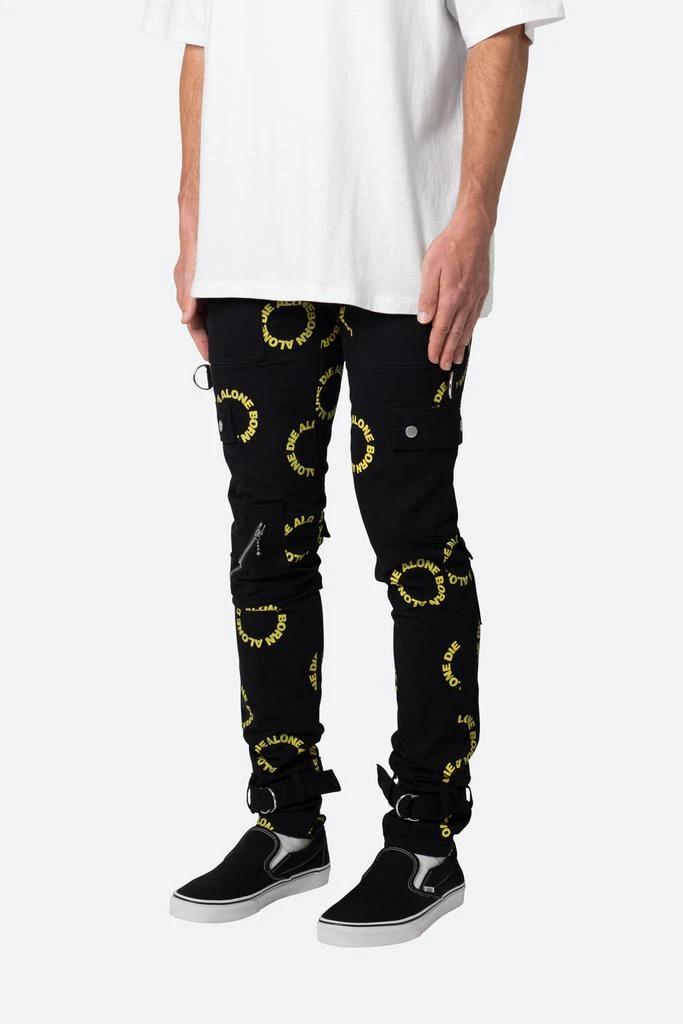 商品MNML|M564 Punk Cargo Pants - Black/Yellow,价格¥502,第2张图片详细描述