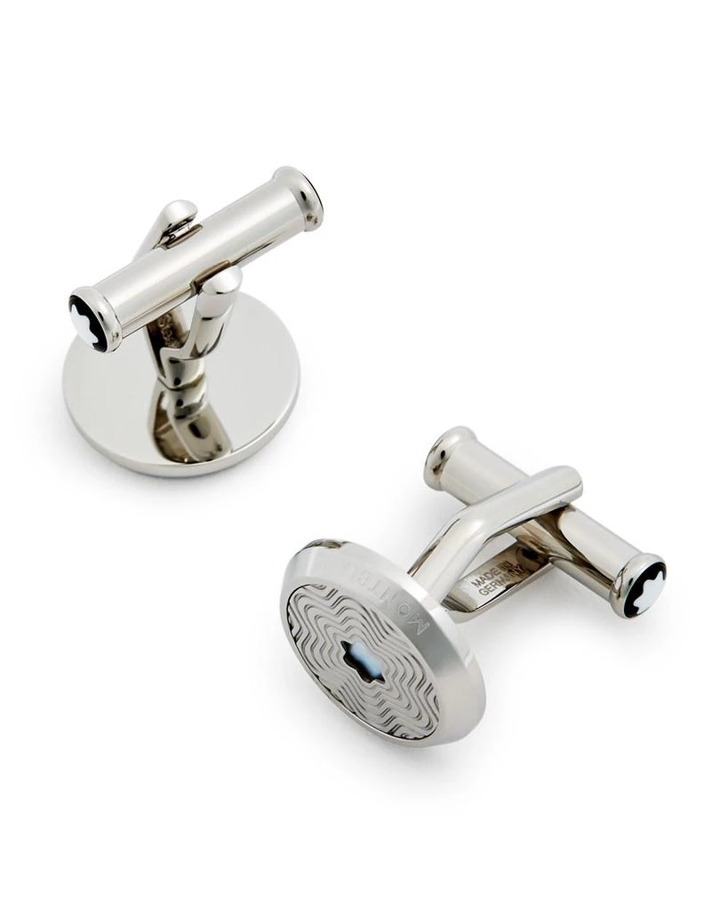 商品MontBlanc|Men's Star-Engraved Round Cufflinks,价格¥2319,第1张图片详细描述