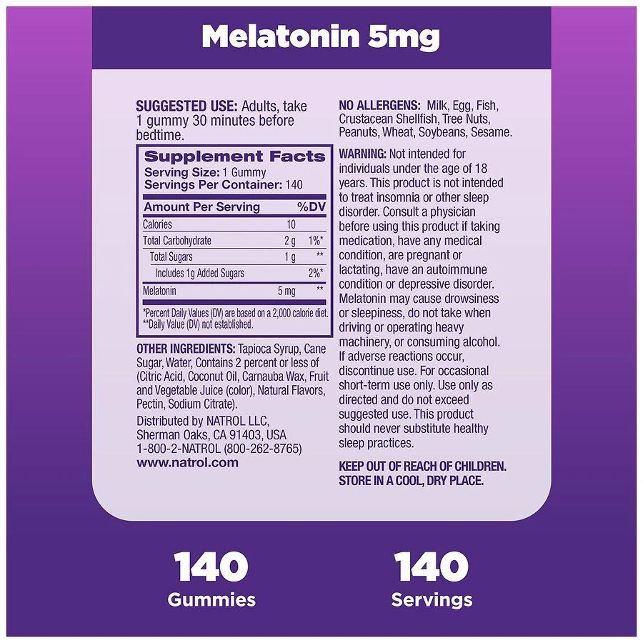 Melatonin 5 mg Gummies Strawberry 商品