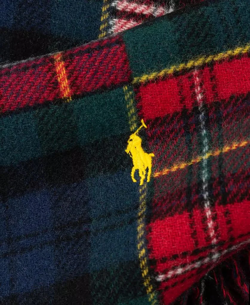 商品Ralph Lauren|男士 羊毛格子围巾 拉夫劳伦围巾,价格¥522,第3张图片详细描述