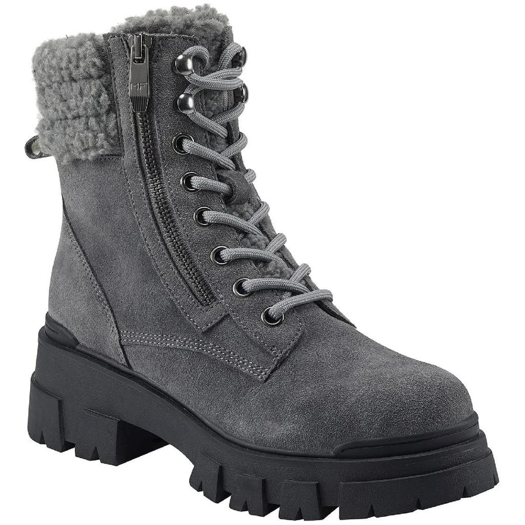 商品Marc Fisher|Marc Fisher Aboli Women's Suede Faux Fur Trim Lug Sole Booties,价格¥268,第1张图片