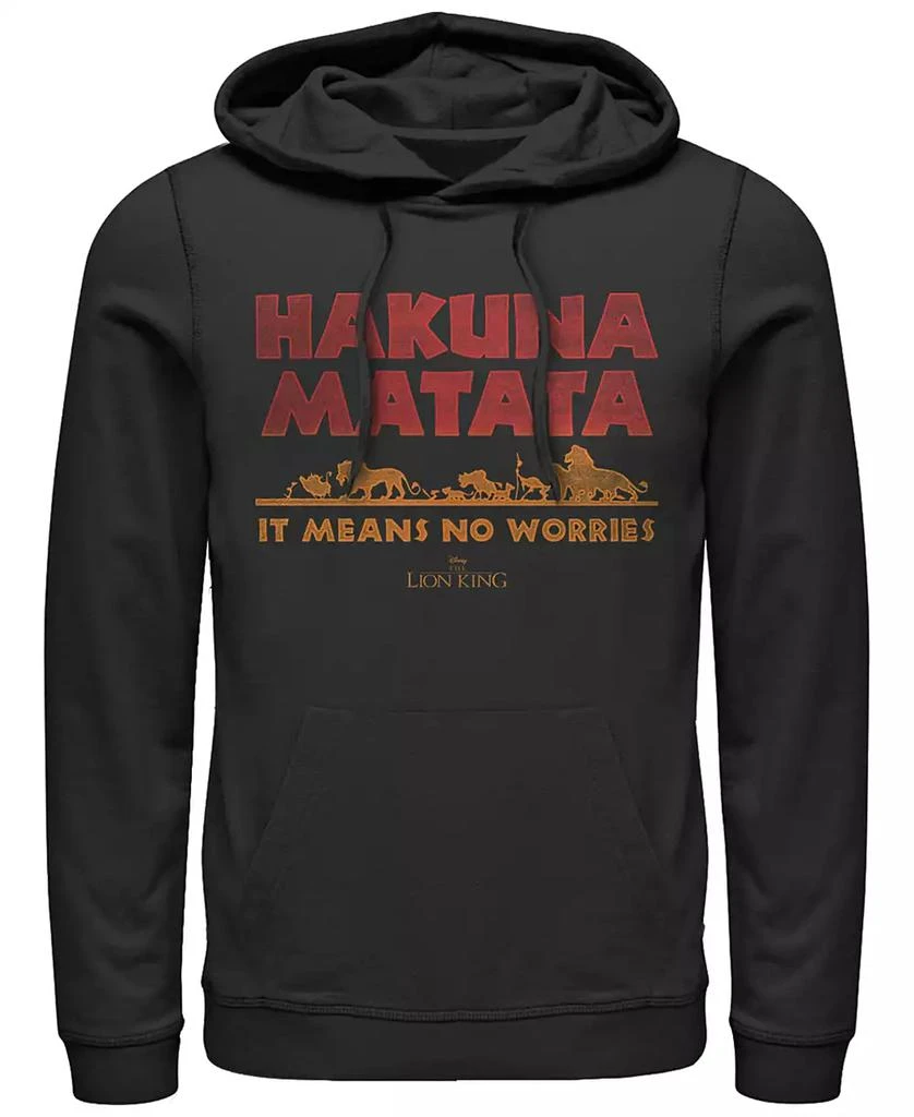 商品Disney|Disney Men's Lion King Hakuna Matata Means No Worries, Pullover Hoodie,价格¥419,第1张图片