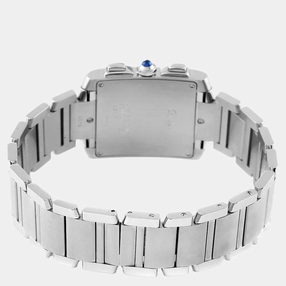 商品[二手商品] Cartier|Cartier Silver Stainless Steel Tank Francaise W51001Q3 Quartz Men's Wristwatch 28 mm,价格¥28709,第4张图片详细描述