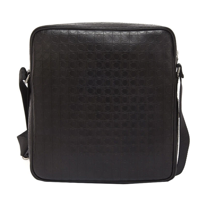 Salvatore Ferragamo 菲拉格慕 男士深咖色牛皮单肩斜挎包 24-9541-0556947 商品