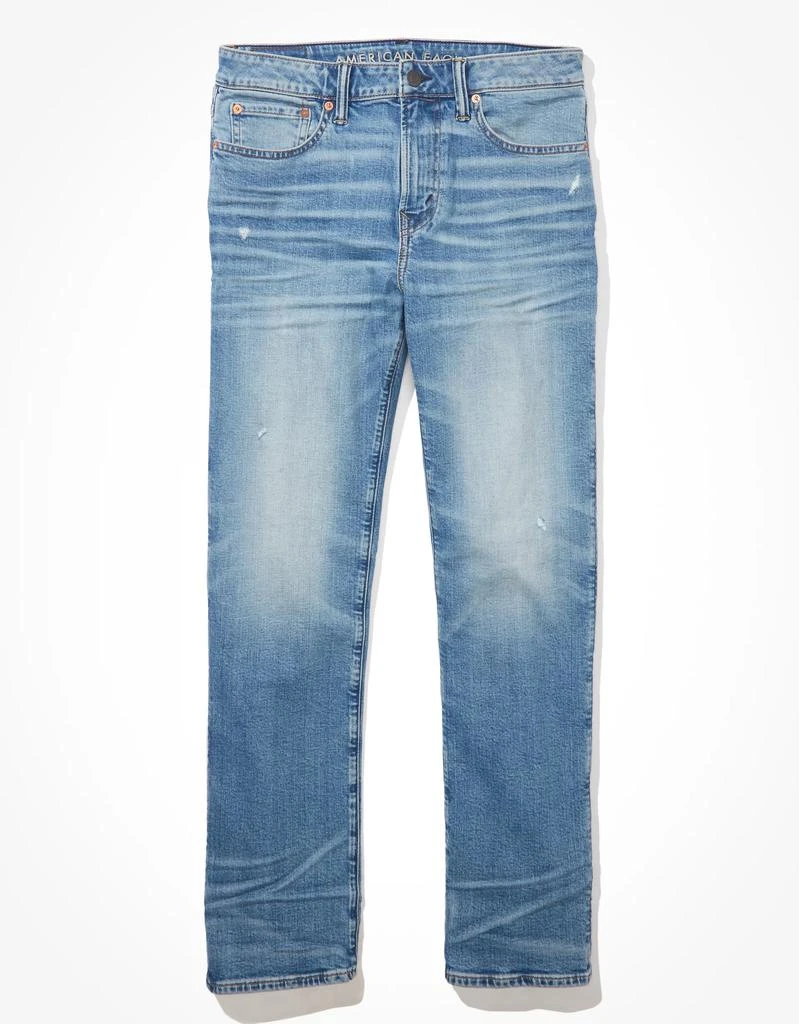 商品AE|AE AirFlex+ Distressed Relaxed Straight Jean,价格¥229,第3张图片详细描述