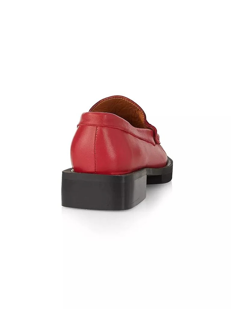 商品Ganni|35MM Rhinestone-Embellished Leather Loafers,价格¥1833,第3张图片详细描述