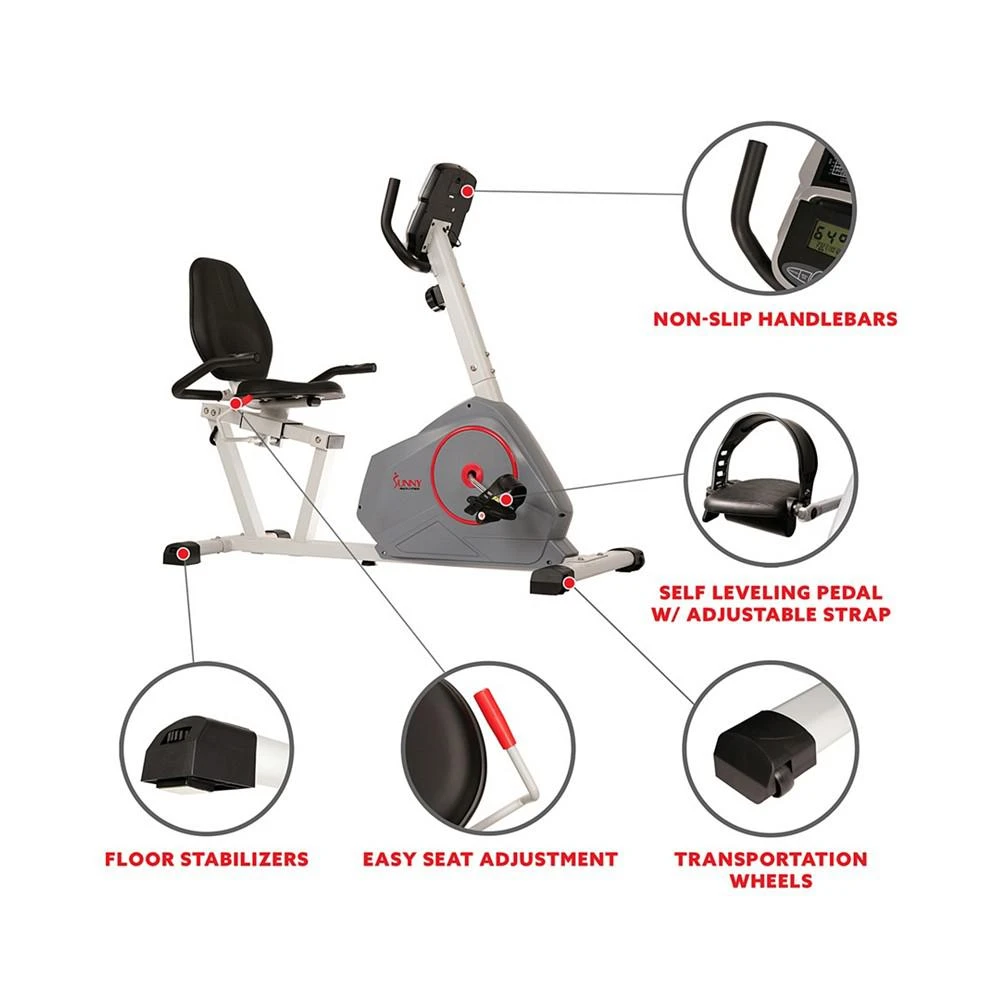 商品Sunny Health & Fitness|Recumbent Bike, Sf-Rb4953,价格¥4591,第4张图片详细描述
