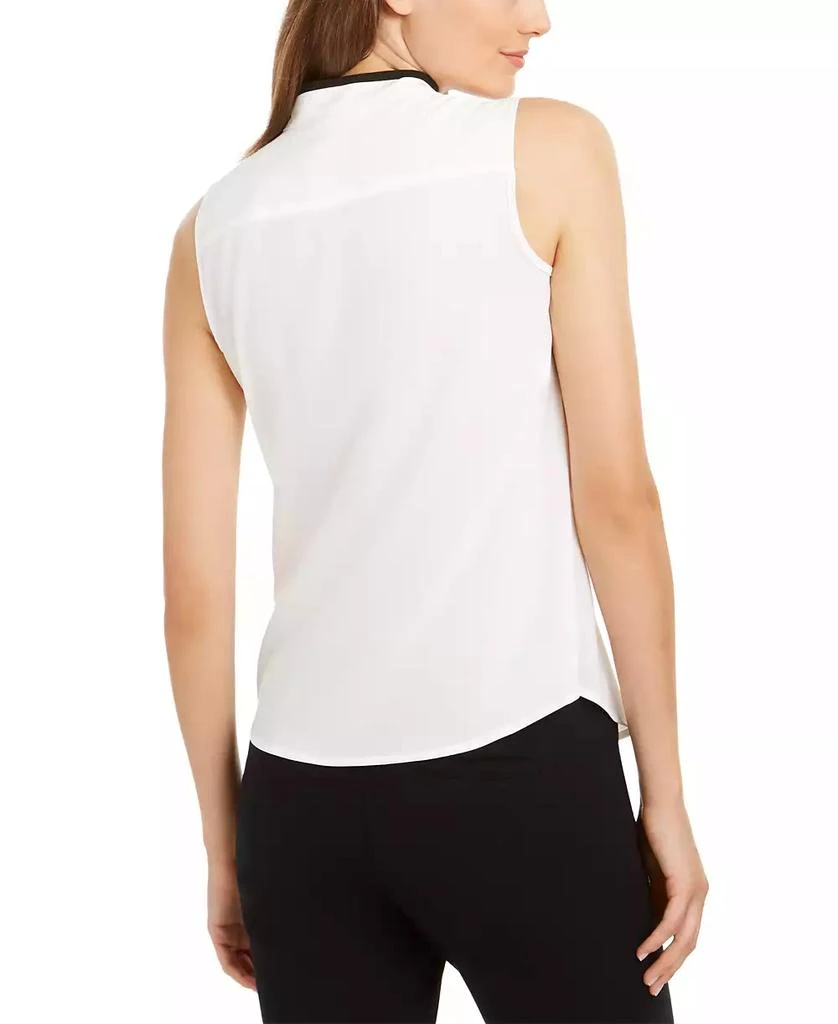 商品Calvin Klein|Sleeveless Ruffle Front Blouse, Regular and Petite Sizes,价格¥155,第2张图片详细描述