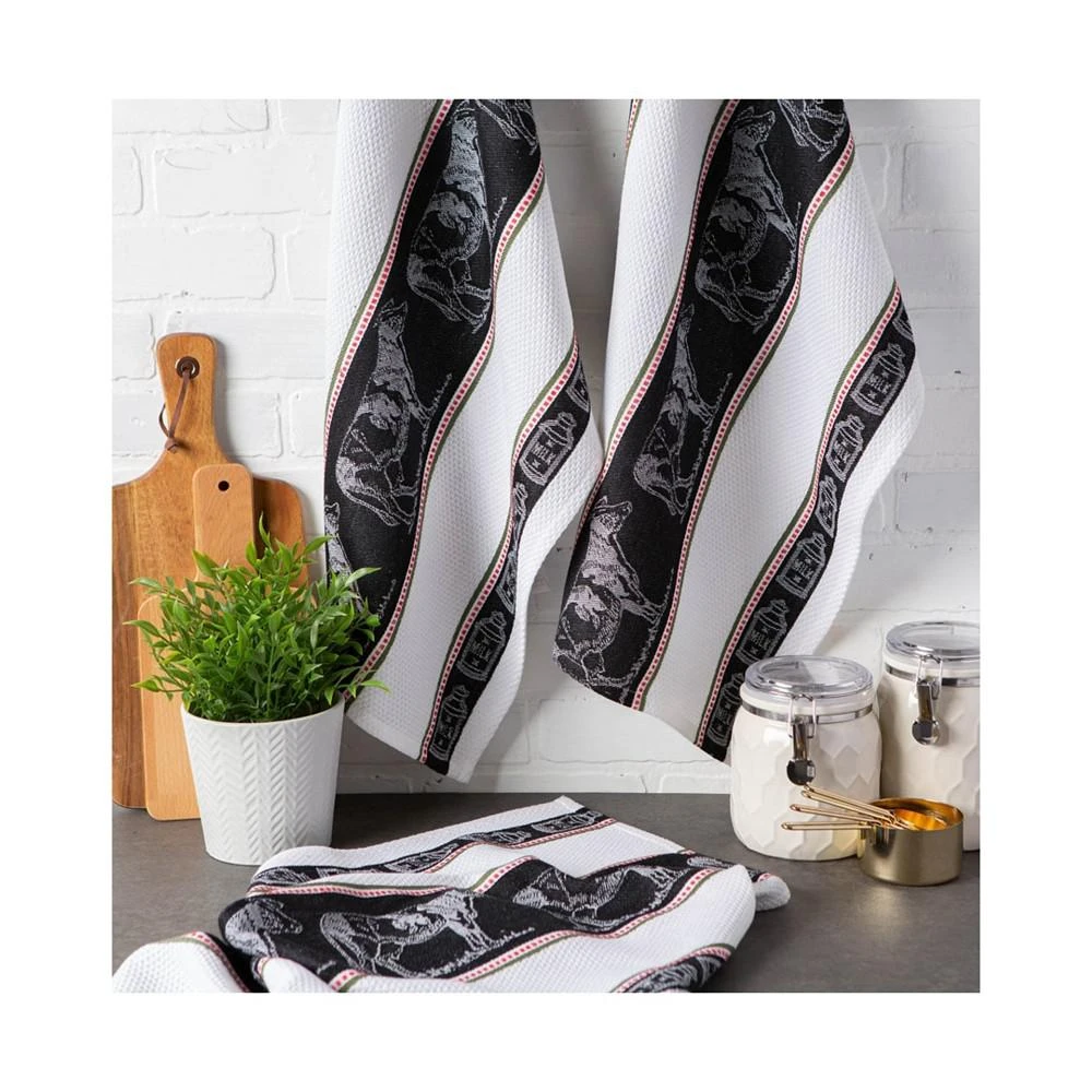 商品Design Imports|Cow Jacquard Dishtowel Set of 3,价格¥149,第3张图片详细描述