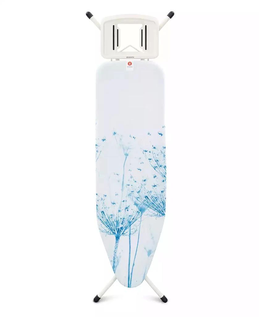 商品Brabantia|Ironing Board B, 49 x 15", 124 x 38 Centimeter - Solid Steam Iron Rest, 0.9" 22 Millimeter White Frame,价格¥1413,第1张图片