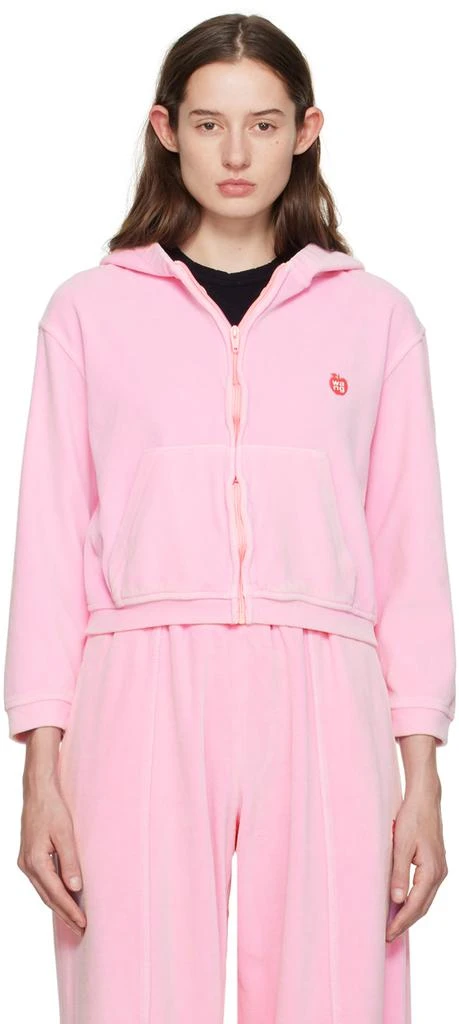 商品Alexander Wang|Pink Shrunken Hoodie,价格¥1577,第1张图片