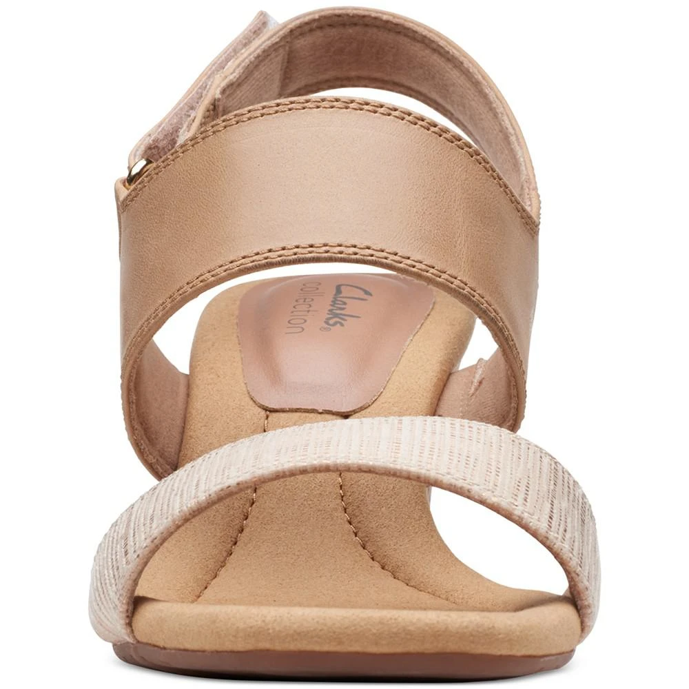 商品Clarks|Women's Kyarra Faye Slingback Wedge Sandals,价格¥365,第3张图片详细描述