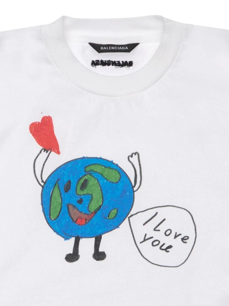 商品Balenciaga|Organic Cotton Jersey T-shirt,价格¥1052,第1张图片详细描述