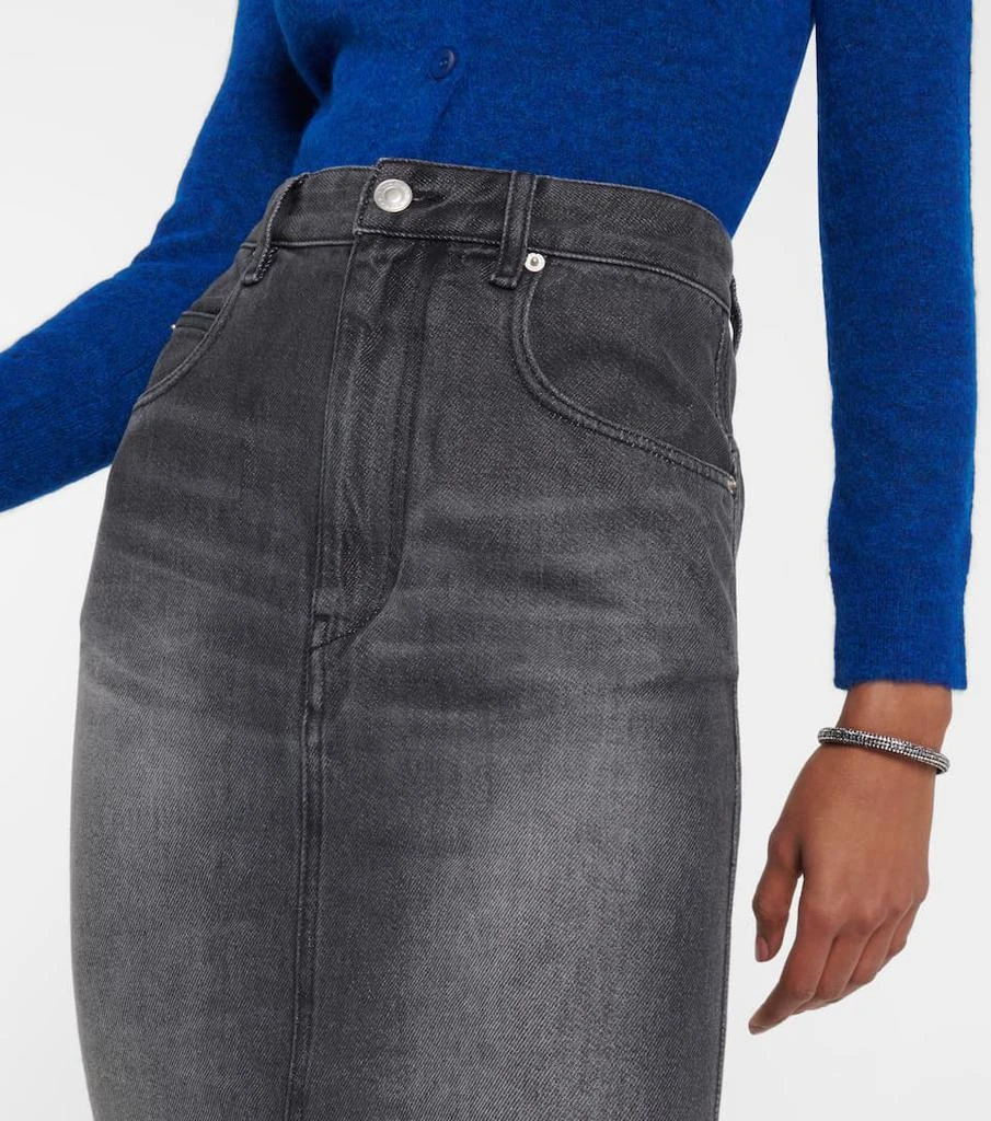 商品Isabel Marant|Tilauria high-rise denim midi skirt,价格¥2492,第4张图片详细描述